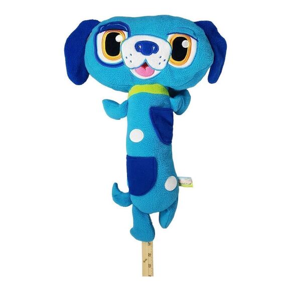 Jay At Play Puppy Dog Car Seat Blue Travel Belt Buddy Pockets Plush Toy - Picture 9 of 10